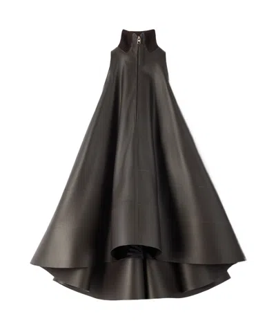 Jacquemus Triangle Cut Sleeveless Dress In Brown