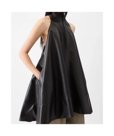 Jacquemus Triangle Cut Sleeveless Dress In Brown