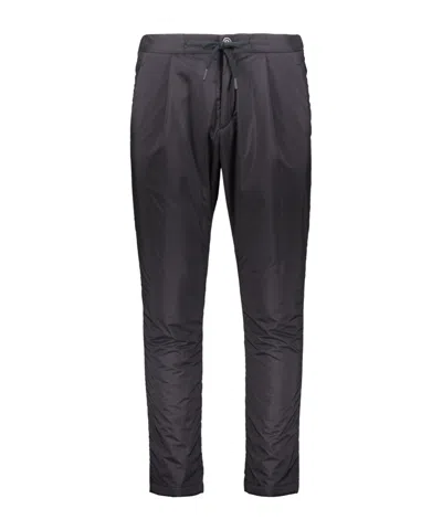 Herno Elasticated-waist Tapered Trousers In Black