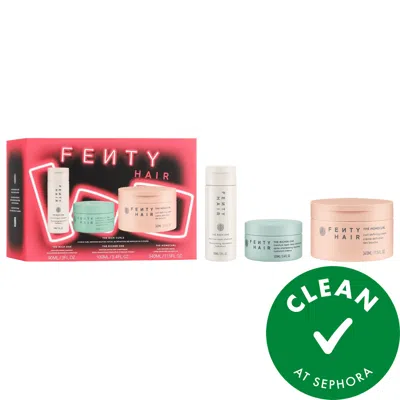 Fenty Beauty By Rihanna The Rich Curls 3-piece Curl-defining Hair Gift Set In Transparent