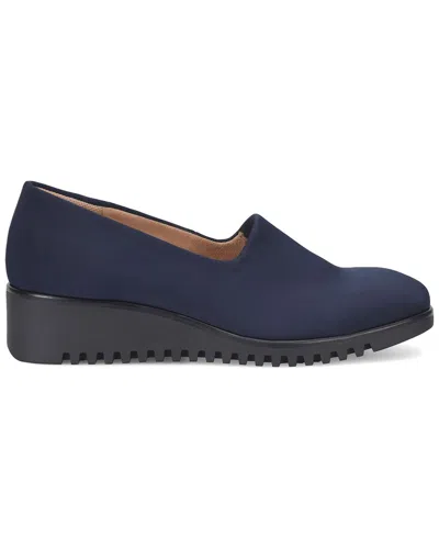 Comfortiva Dana Platform Wedge Slip-on In Blue