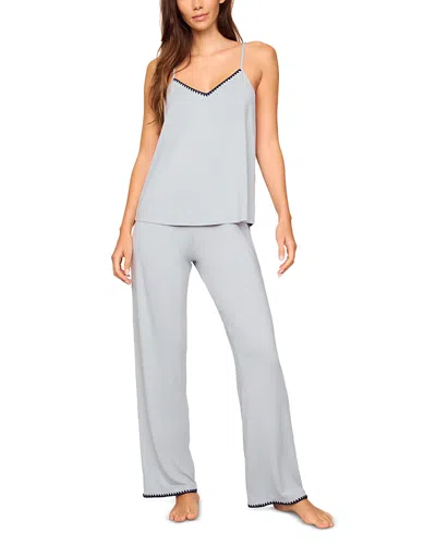 Eberjey Frida Camisole And Pajama Pant Set In Gray