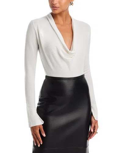 Simkhai Natia Cowl Neck Top In White