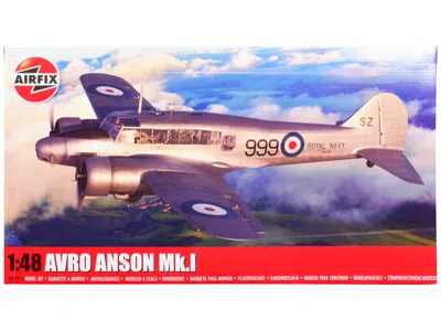 Airfix Level 3 Model Kit Avro Anson Mk. I Aircraft With 3 Scheme Options 1/48 Plastic Model Kit By  In Metallic
