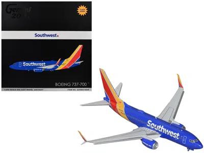 Geminijets Boeing 737-700 Commercial Aircraft With Flaps Down "southwest Airlines" (n943wn) Blue With Striped T In Multi