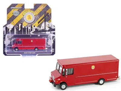 Greenlight 2020 Step Van With Traffic Cone Mounts "village Of Arlington Heights Public Works" Red "hobby Exclus In Red