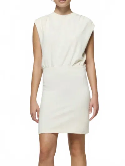 Nation Ltd Jac Muscle Mini Dress In Porcelain In Multi