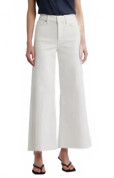 Frame Le Palazzo Wide Leg Crop Jean In Au Natural Clean In White