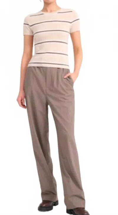 Staud Jerome Pant In Houndstooth In Brown