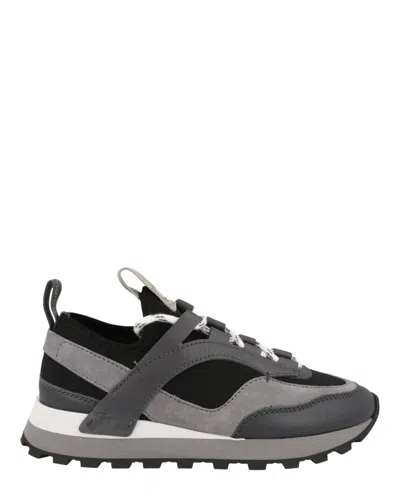Ferragamo Ladies Chunky Pull-on Hybrid Sneakers In Gray