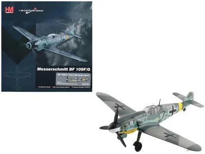 Hobby Master Messerschmitt Bf 109f-2 Aircraft "black 7 Cabo Mecanico Zaro 2 Escuadrilla Azul Russia" (1942) Spani In Gray