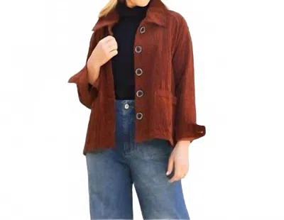 Habitat Rustic Stretch Cord Cargo Jacket In Ginger In Multi