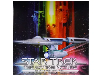 Polar Lights Skill 2 Model Kit U. S.s. Enterprise Ncc-1701 Refit Spaceship "star Trek: The Motion Picture" (1979) In Multi
