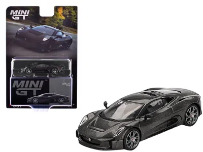 Mini Gt Jaguar C-x75 "test Car" Black Carbon Limited Edition 1/64 Diecast Model Car By  In Black