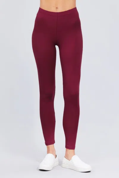 Truedames Cotton Spandex Leggings In Purple