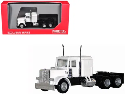 Promotex Peterbilt Long Tractor White 1/87 (ho) Plastic Model Car By  In White