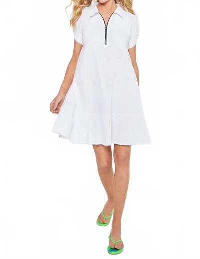 Lisa Todd Courtside Peplum Mini Dress In White