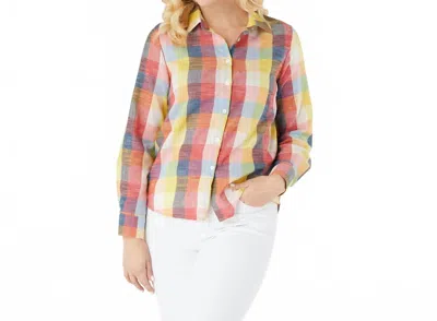 Coco + Carmen Bright Gingham Blouse In Multicolor In Multi