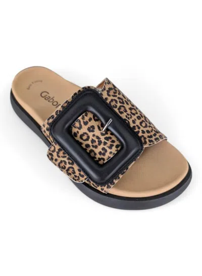 Gabor Women's Sandal In Leopard/black In Multi