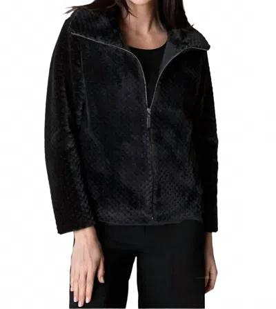 Habitat Sherpa Cozy Zip Jacket In Black In Black