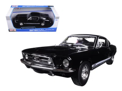 Maisto 1967 Ford Mustang Gta Fastback Black "special Edition" 1/18 Diecast Model Car By  In Black