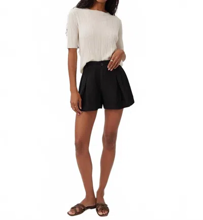 Bella Dahl Culotte Shorts In Black In Black