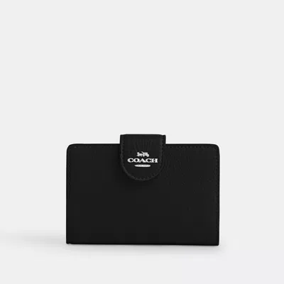 Coach Outlet Medium Corner Zip Wallet In Black