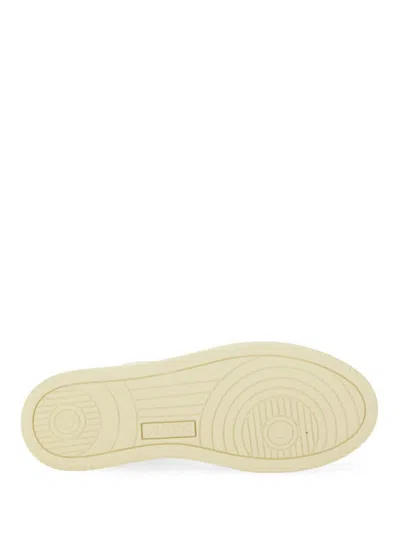 Autry Sneakers Medalist Low In Avory And Blue Leather Glittered In Multi