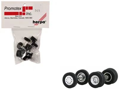 Promotex Chrome Wheel Sets (2 Front And 4 Rear) 1/87 (ho) Plastic Model By  In Multi