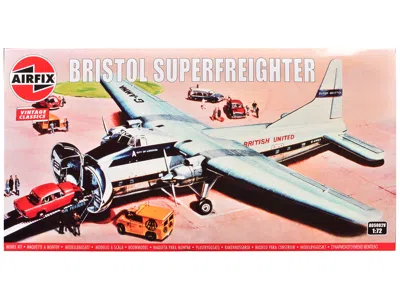 Airfix Level 2 Model Kit Bristol Superfreighter Freighter Aircraft "british United Air Ferries (buaf)" 1/72 In Multi