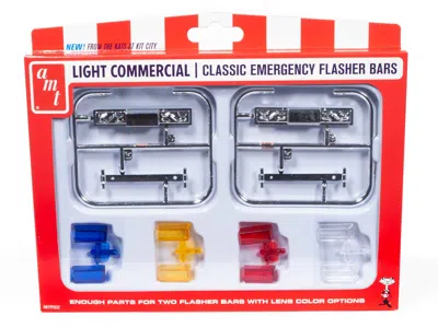 Amt Skill 2 Model Kit Light Commercial Classic Emergency Flasher Bars Set Of 10 Pieces For 1/25 Scale Mo In Multi