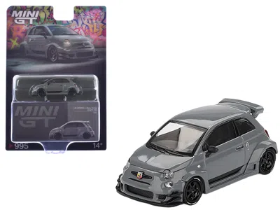 Mini Gt Abarth 595 #49 "lb-works X Abas Works" Gray Limited Edition 1/64 Diecast Model Car By  In Gray