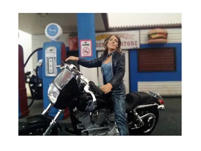 American Diorama Biker Angel Figure For 1/18 Scale Models By  In Black