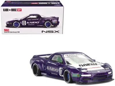 Mini Gt Honda Nsx "kaido Racing V2" #0 Purple With White Hood And Graphics (designed By Jun Imai) "kaido Hou In Purple