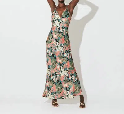 Cleobella Cadence Printed Ankle Dress In Gypsy Bloom In Multi