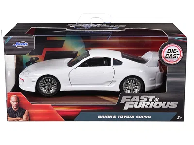 Jada Brian's Toyota Supra White "fast & Furious 7" (2015) Movie 1/32 Diecast Model Car By  In White