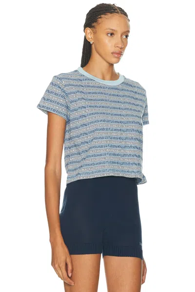 Bode Lyric Cropped Tee In Multi