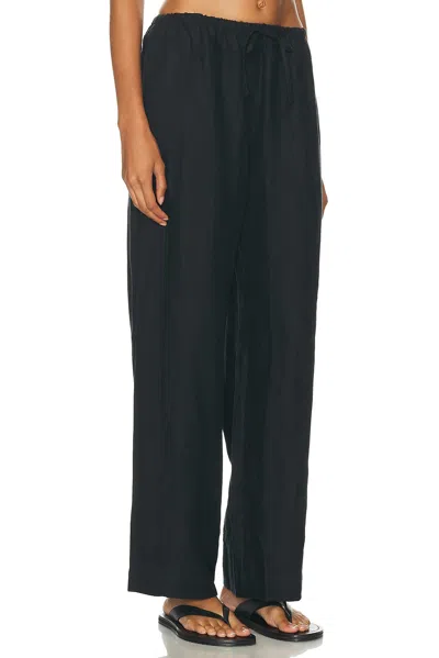 Deiji Studios Drawstring Pull-on Trousers In Black