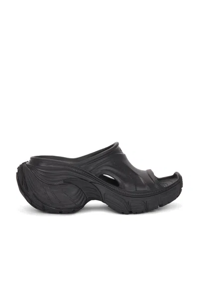 Balenciaga 6xl Slide Sandals In Black