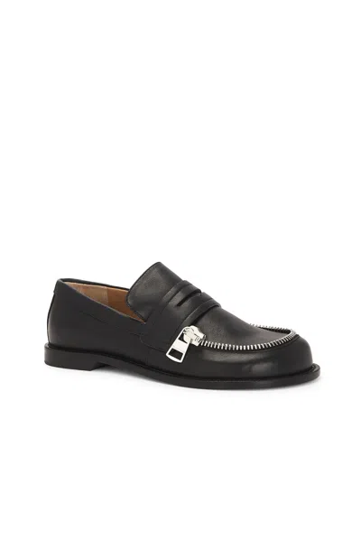 Jw Anderson J. W. Anderson Biker Moccasin In Black