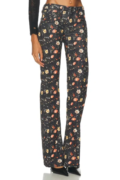 R13 'joan Kick Flare' Jeans In Black