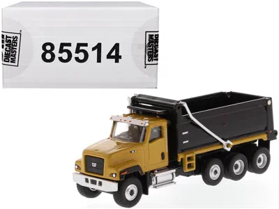 Diecast Masters Cat Caterpillar Ct681 Dump Truck Yellow And Black "high Line" Series 1/87 (ho) Scale Diecast Model B In Multi