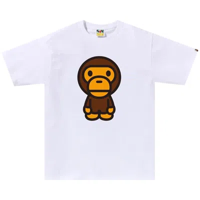 Pre-owned Bape Big Baby Milo Tee 'white' | Men's Size L