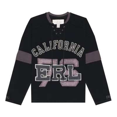 Pre-owned Erl Laced Hockey Jersey 'black' | Men's Size S
