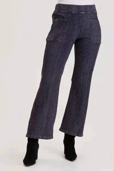 Xcvi Jenika Flare Pants In Distress Wash Mariner In Blue