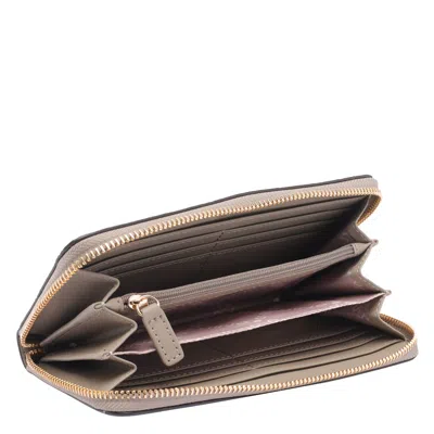 Liu •jo Textured Zip Purse For Everyday Use In Neutral