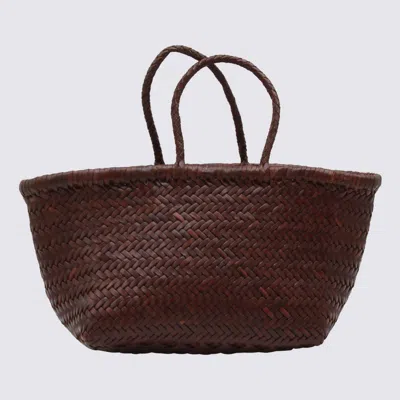 Dragon Diffusion Small Bamboo Triple Jump Tote Bag In Brown