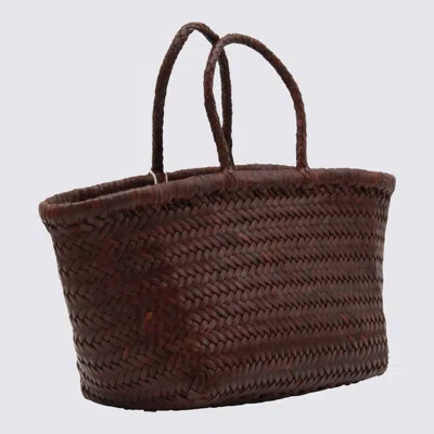 Dragon Diffusion Small Bamboo Triple Jump Tote Bag In Brown