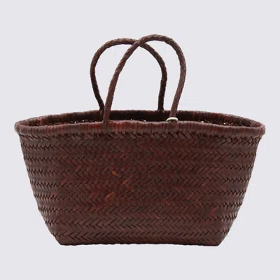 Dragon Diffusion Small Bamboo Triple Jump Tote Bag In Brown