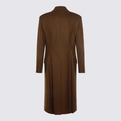 Vivienne Westwood Long Coat With Flap Pockets And Back Vent In Multi
